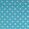 RLF Home Polka Dot Cornice 100% Cotton with Fully Lined 3" Rod Pocket Valnance for Windows 50" x 17" Baby Blue