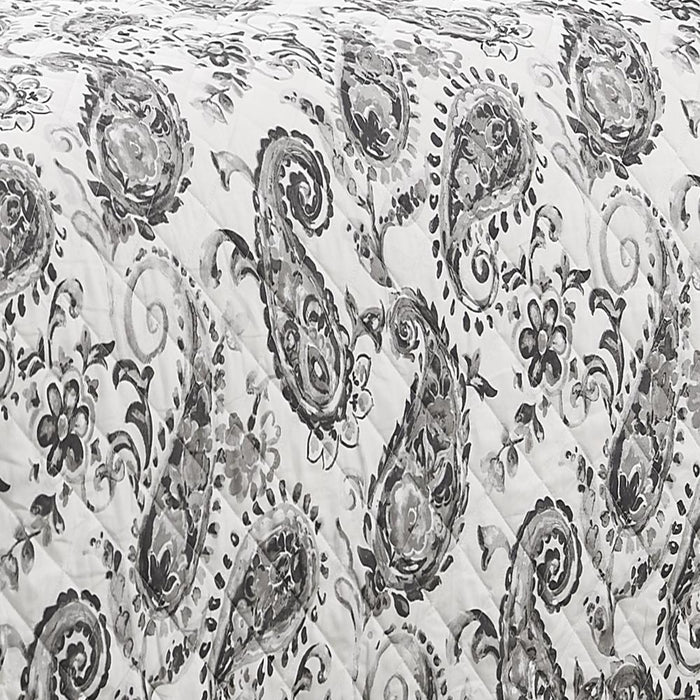 RT Designers Collection Melrose Bromley 3-Pieces Elegant Stitched Quilt Set OB Queen Multicolor