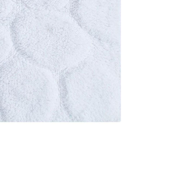 Luxurious Super Soft Non-Skid Cotton Bath Rug 24" x 40" White by Castle Hill London