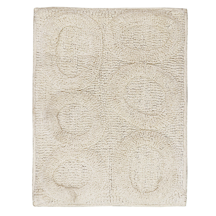 Super Soft Cotton Non-Skid Back Bath Rug 20" x 30" Ivory by Castle Hill London