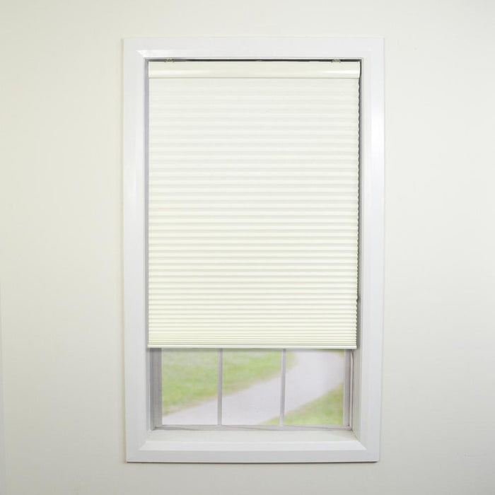 Versailles Home Fashions Cordless Honeycomb Insulating All Season Light Filtering Cellular Window Shade 24" X 72" Ivory