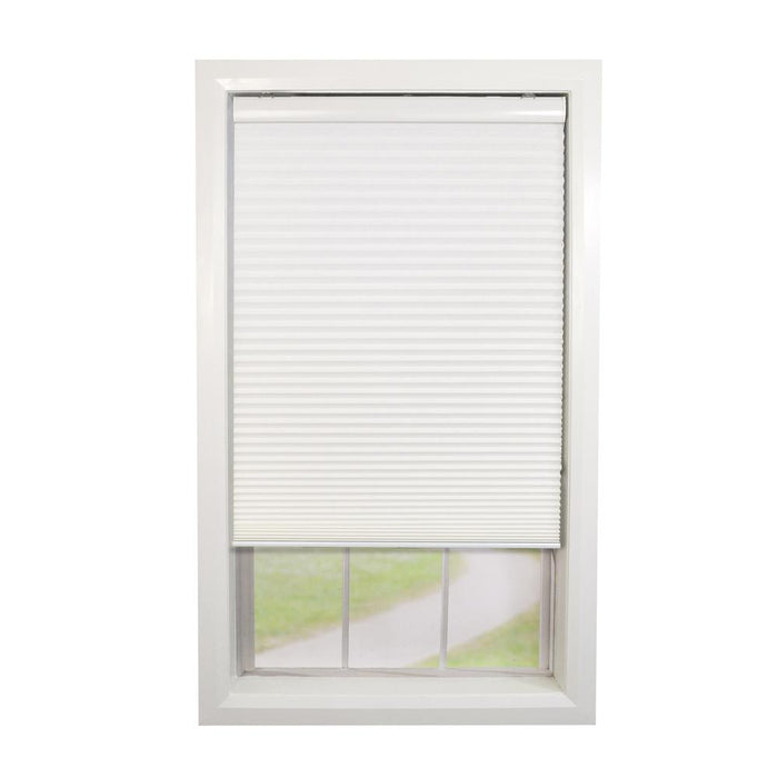 Versailles Home Fashions Cordless Honeycomb Insulating All Season Light Filtering Cellular Window Shade 27" X 72" White