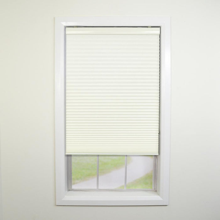 Versailles Home Fashions Cordless Honeycomb Insulating All Season Light Filtering Cellular Window Shade 39" X 72" Ivory