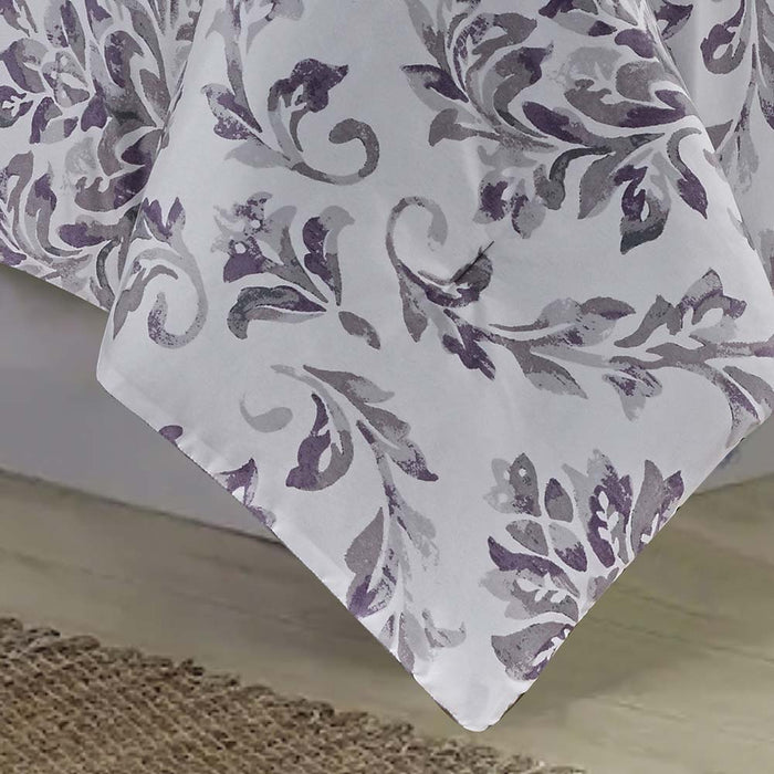 RT Designer's Collection 5 Piece Skylar Damask Printed Complement to Any Bedroom Decor Comforter Set