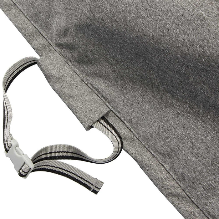 Summerset Shield Platinum Circular 3-Layer Water Resistant Outdoor Sofa Cover - 89x36", Grey Melange