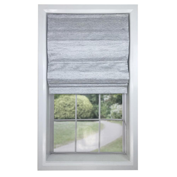 Versailles Caesar Cordless Roman Blackout Shades For Windows Insides/Outside Mount Stone