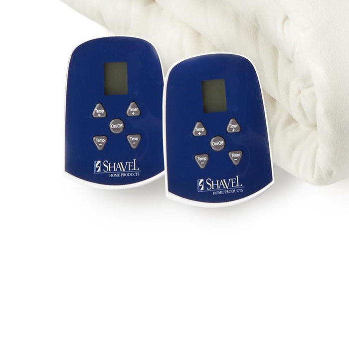 Shavel Micro Flannel High Quality Heating Technology Ultra Velvet Reversible Electric Blanket - Vanilla.