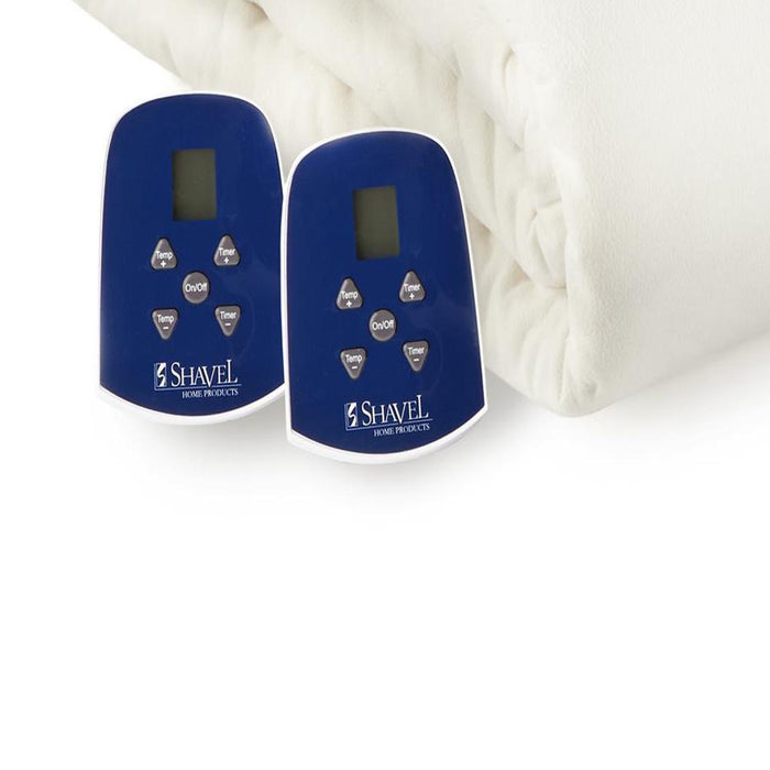 Shavel Micro Flannel High Quality Heating Technology Ultra Velvet Reversible Electric Blanket - Vanilla.