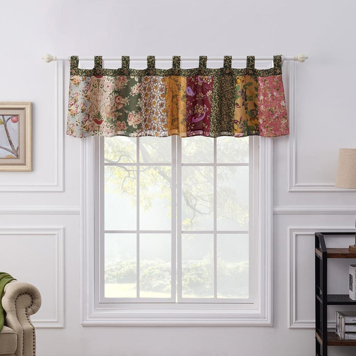 Greenland Home Fashion Antique Chic Window Valance - Multi 84x21"