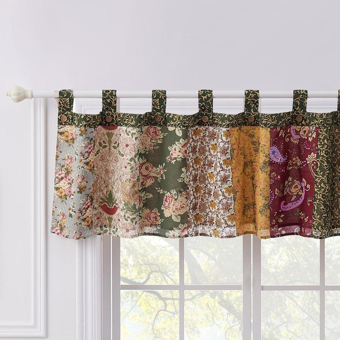 Greenland Home Fashion Antique Chic Window Valance - Multi 84x21"