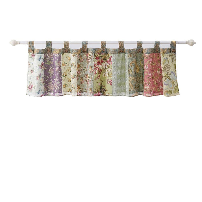 Greenland Home Fashion Blooming Prairie Window Valance - Multi 84x21"