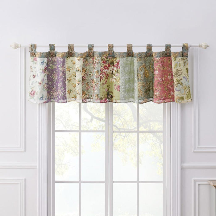 Greenland Home Fashion Blooming Prairie Window Valance - Multi 84x21"