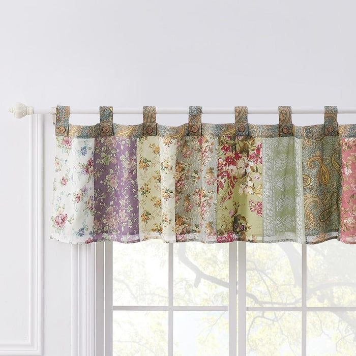 Greenland Home Fashion Blooming Prairie Window Valance - Multi 84x21"