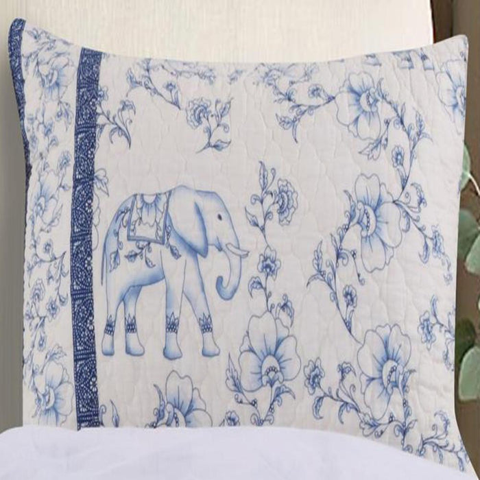 Greenland Home Fashion Saffi Pillow Sham - King 20x36", Blue