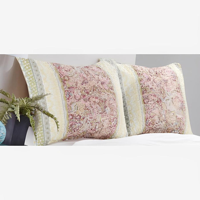 Barefoot Bungalow Palisades Bedspread And Pillow Sham Set - King 120x118", Pastel