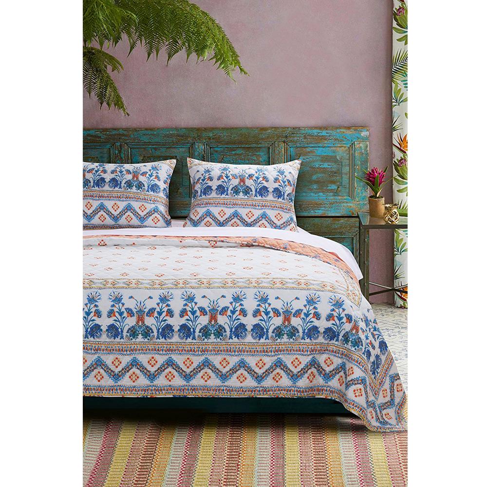 Barefoot Bungalow Aleena 3-Piece Reversible Quilt Set With Shams