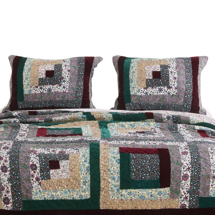 Greenland Home Fashion Pine Grove Floral Print Perfect Pillow Sham - Multi