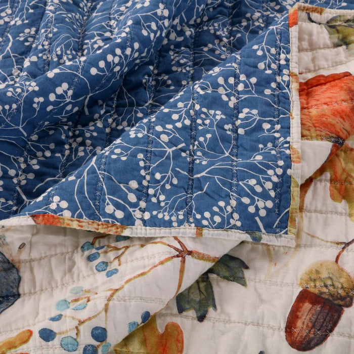Barefoot Bungalow Willow Reversible Quilt And Pillow Sham Set - Multicolor