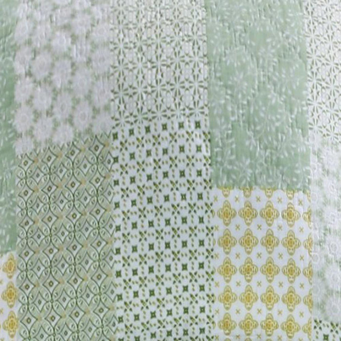 Greenland Home Fashions Barefoot Bungalow Juniper Geometric Patterns in Natural Colors and Classic Motifs Pillow Sham - Sage