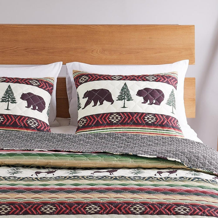 Greenland Home Fashions Barefoot Bungalow Yosemite Pillow Sham - Campfire