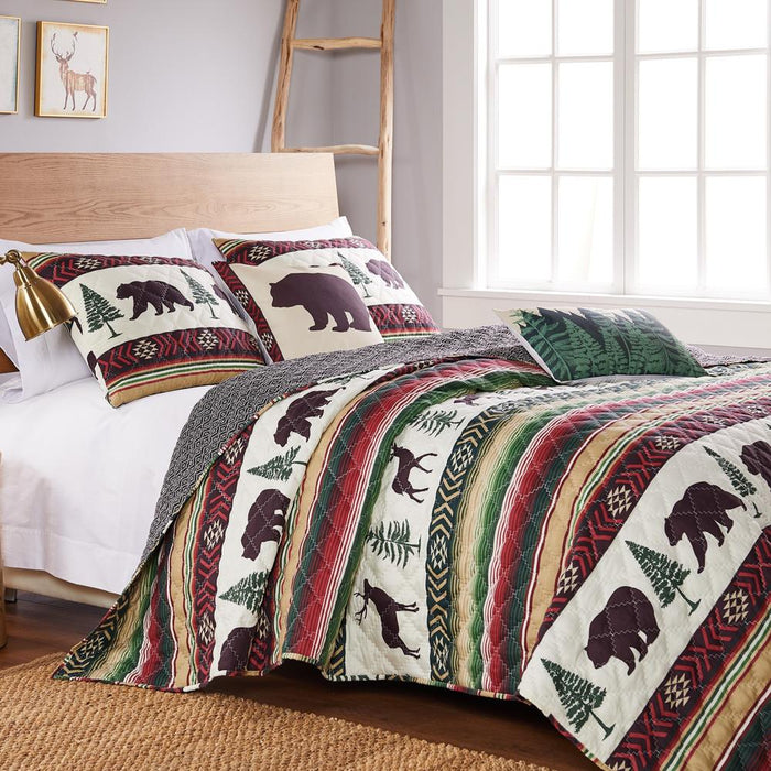 Greenland Home Fashions Barefoot Bungalow Yosemite Pillow Sham - Campfire