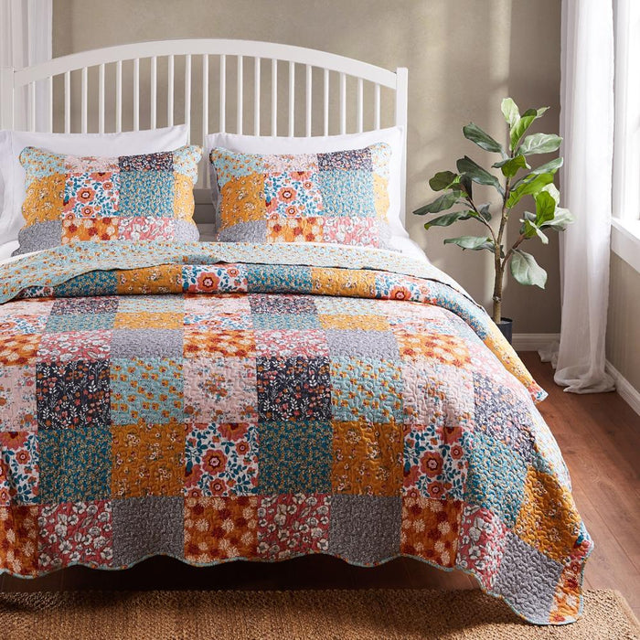 Greenland Home Fashions Barefoot Bungalow Carlie Pillow Sham - Calico
