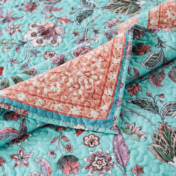 Barefoot Bungalow Audrey Accessory Throw - Turquoise 50x60