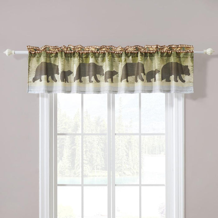 Greenland Home by The Lake Window Valance - 84x16+2", Natural