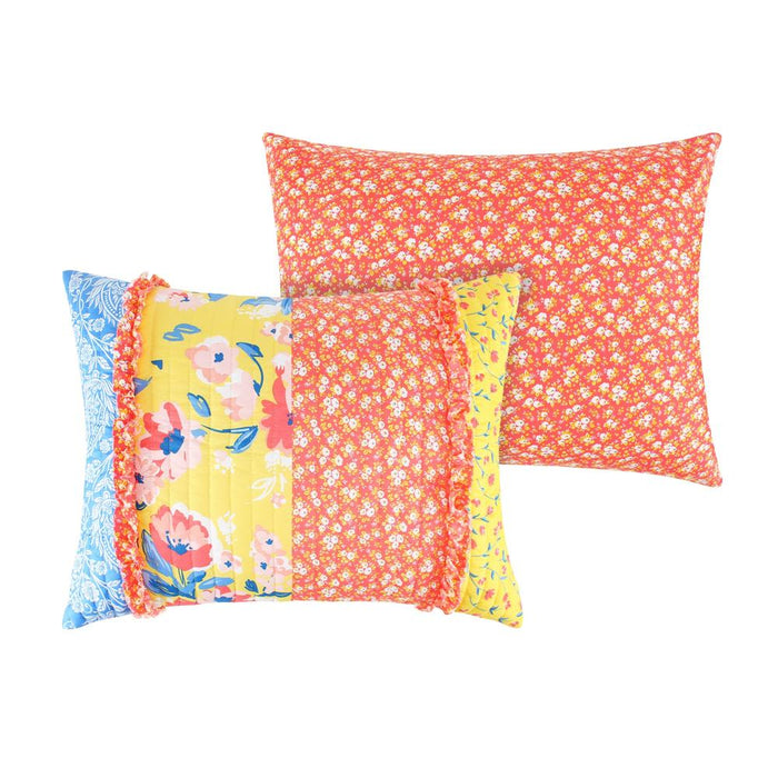Greenland Home Skylar Ruffle-Embellished Pillow Sham - Calico