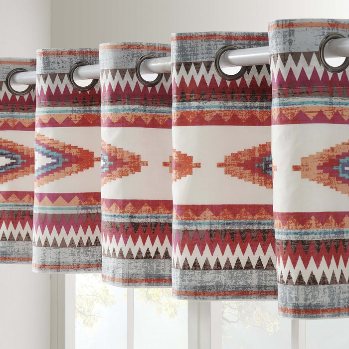 Kiva Western Boho Grommet Window Valance 84" x 16" by Greenland Home Fashion