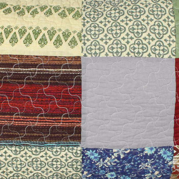 Greenland Home Fashions Renee Upcycle Luxurious Comfortable Ultra Soft Pillow Sham Multicolor