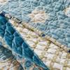 Greenland Home Fashions Thalia Stylized Florals and Geometric Prints Bohemian Ultimate Comfort Throw Accessory 50"x60" Blue