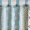Greenland Home Fashions Thalia Stylized Florals and Geometric Prints Bohemian Ultimate Comfort Valance 84"x21" Blue