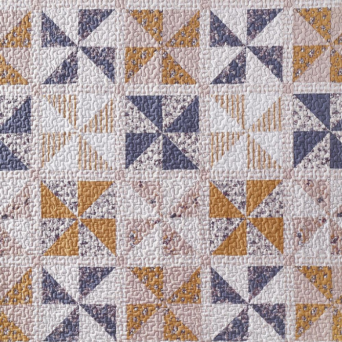 Greenland Home Fashions Pinwheel & Posey Ultra Soft Lightweight Throw Blanket 50" x 60" Peach