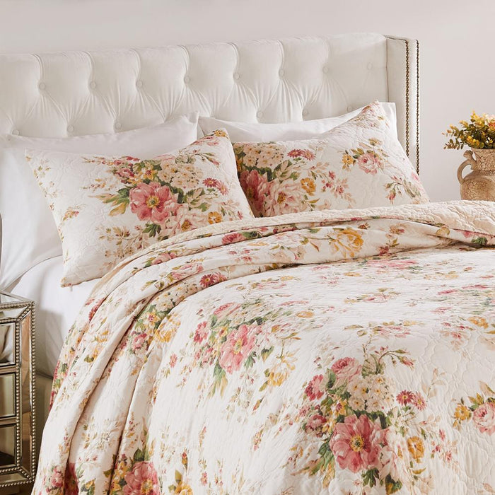 Greenland Home Fashions Grace Stunning Floral Design Luxurious Modern Ultimate Comfort Sham Buttercup