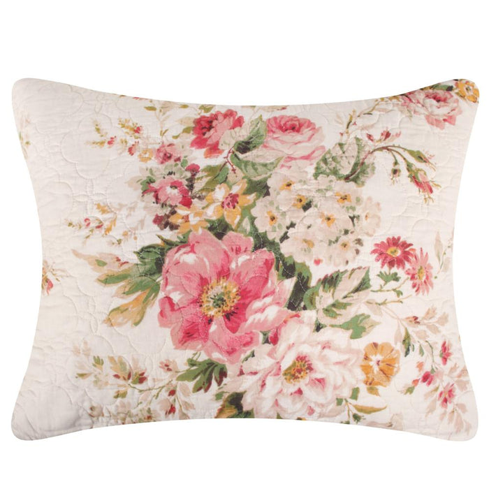 Greenland Home Fashions Grace Stunning Floral Design Luxurious Modern Ultimate Comfort Sham Buttercup