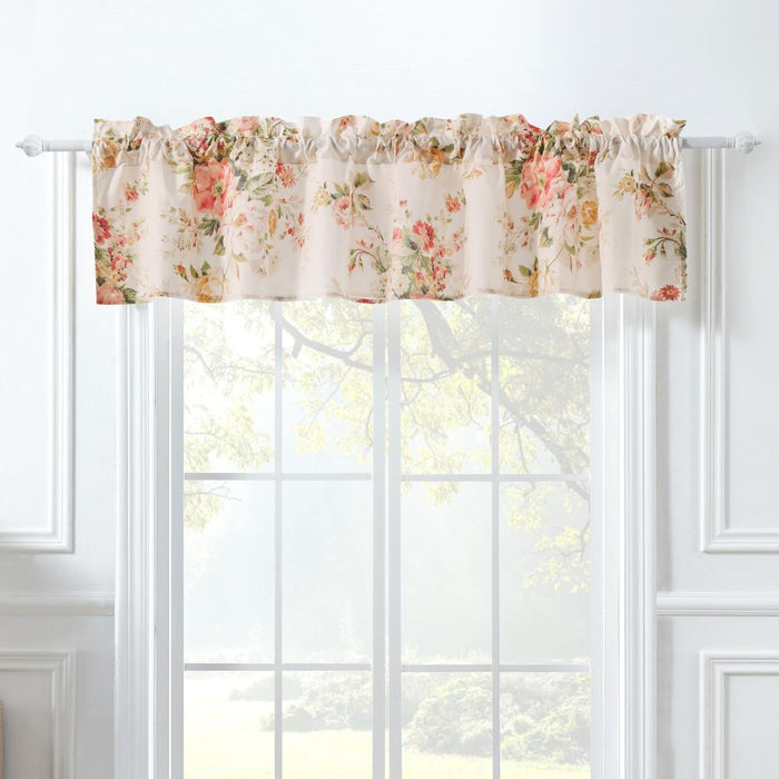 Greenland Home Fashions Grace Embrace Beauty Luxurious Modern Window Treatment Valance Each panel 84'x16" Buttercup