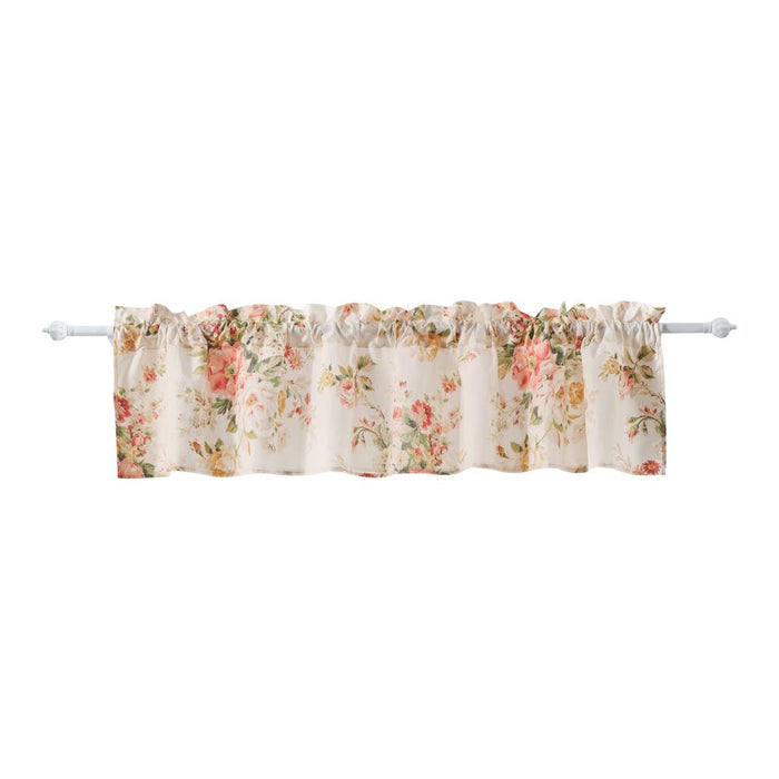 Greenland Home Fashions Grace Embrace Beauty Luxurious Modern Window Treatment Valance Each panel 84'x16" Buttercup
