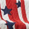 Greenland Home Fashions Americana Throw Stripes with Blue Stars 100% Cotton Solid Patriotic Design Throw 50" x 60" Red and White