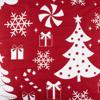 Greenland Home Fashions Peppermint Party Jacquard Woven Festive Christmas Pattern Decorative Pillow Sham Red