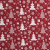 Greenland Home Fashions Festive Christmas Pattern Reversible Design Durable Polyester Throw 50" x 60" Red