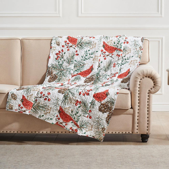 Greenland Home Fashions Cardinal Plaid Luxurious Super Soft Plush Throw Blanket 50" x 60" Red