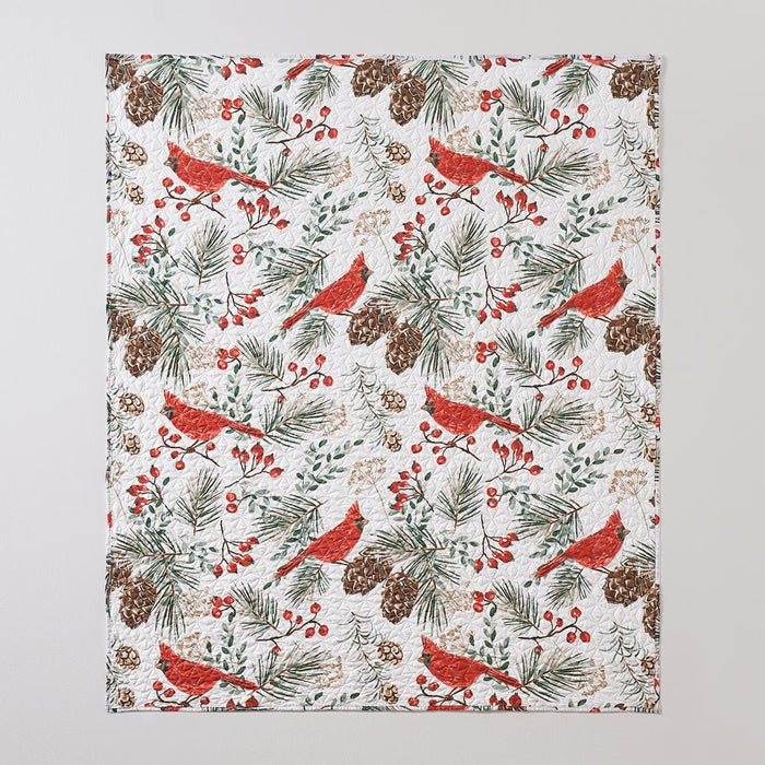 Greenland Home Fashions Cardinal Plaid Luxurious Super Soft Plush Throw Blanket 50" x 60" Red