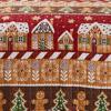 Greenland Home Fashions Gingerbread Lane Luxurious Modern Design Quilt Set Red