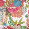Greenland Home Fashions Jewel 100% Cotton Stylized Floral and Fruit Design Accessory Throw 50" x 60" White