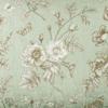 Greenland Home Fashions Olivia 100% Cotton Beautiful Floral and Butterfly Print Accessory Throw 50" x 60" Mint