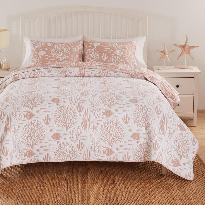 Greenland Home Fashions Marina High Quality Reversible Coverlet Set