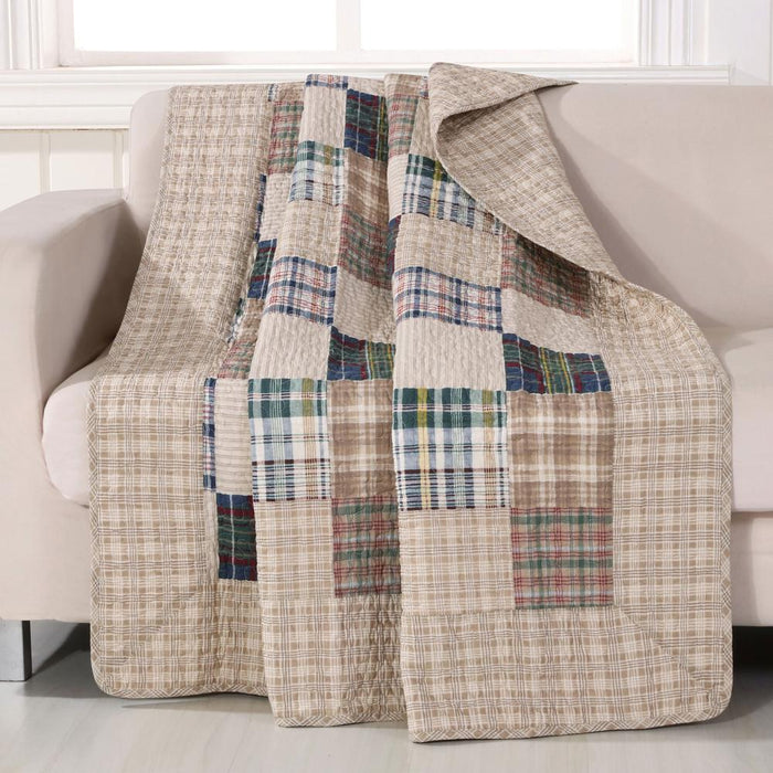 Greenland Home Fashion Oxford Accessory Throw Blanket - Multi 50x60"