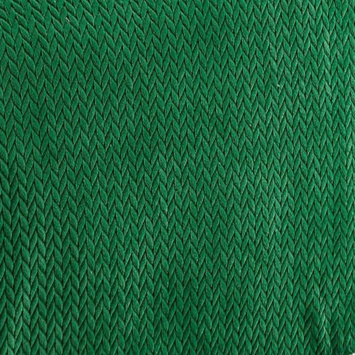 Jacquard Microplush Soft Premium Microplush Braided Blanket Green by Plazatex