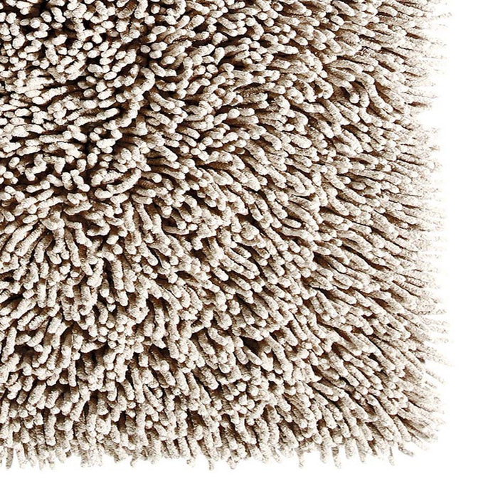 Knightsbridge Chenille Shaggy 220 GSF Non Skid Back Bath Rug 17 x 24